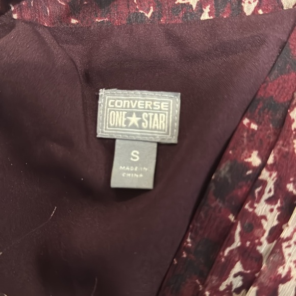 Converse One Star Burgundy Dress - Size Small - Picture 7 of 8